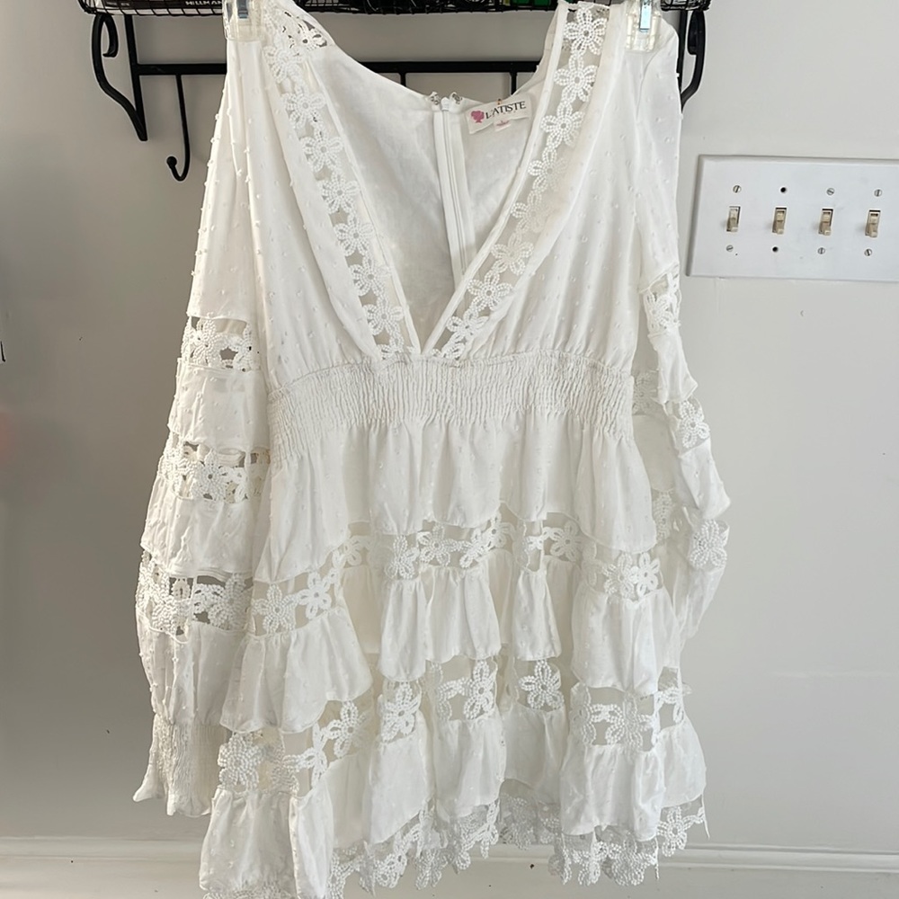 White fun lace L’atiate dress
